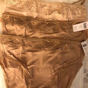 4 Pair-Soma Embraceable Lace High Leg Panties. XXL